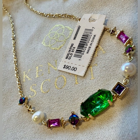 KENDRA SCOTT *NWT* Madelyn Strand Necklace in Gold/Multi Mix - Picture 8 of 9